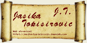 Jasika Topisirović vizit kartica